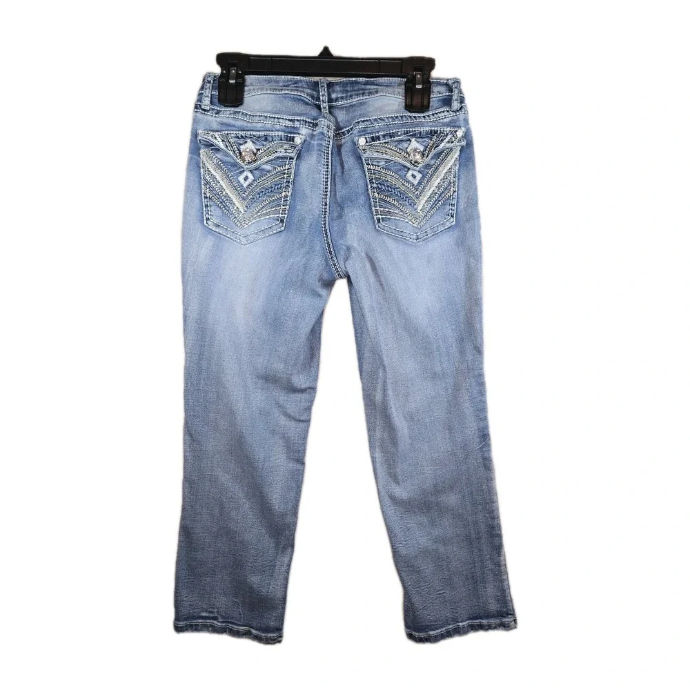 Apt 9 Womens‎ Denim Jean Pants Bling Buttons Accent Pockets